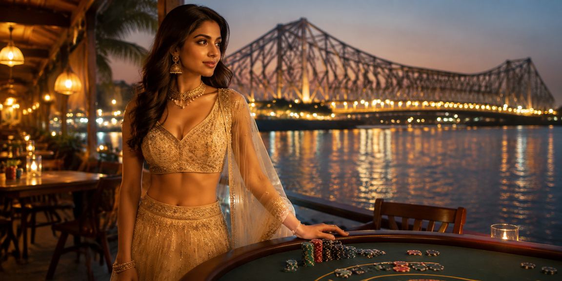 Kolkata entertainment and casino with traditional Indian dress